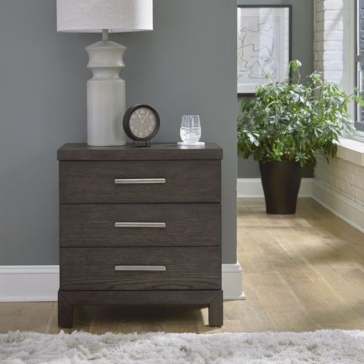 Modern Mix Nightstand w/ Charging Station - Furniture World