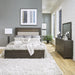 Modern Mix King Uph Bed, Dresser & Mirror - Furniture World
