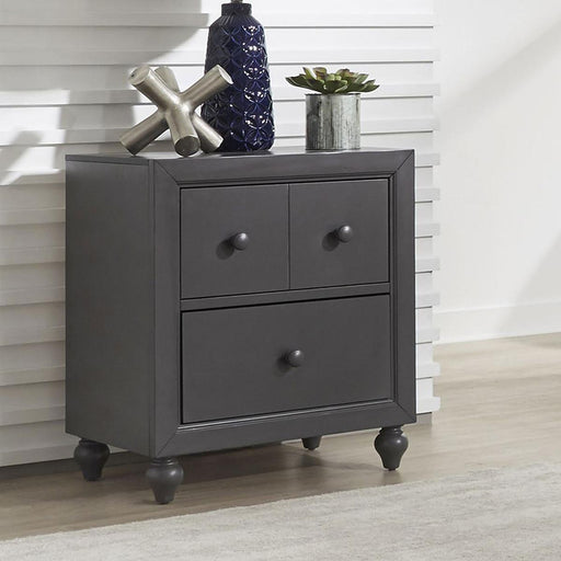 Liberty Furniture Cottage View Nightstand in Dark Gray - Furniture World
