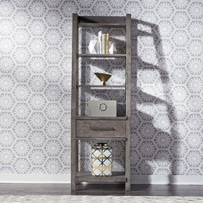 Liberty Furniture Modern Farmhouse Leaning Pier in Dusty Charcoal - Furniture World