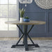 Liberty Furniture Lakeshore Single Pedestal Table in Navy - Furniture World
