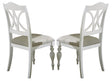Liberty Furniture Summer House Slatback Side Chair in Oyster White (Set of 2) - Furniture World