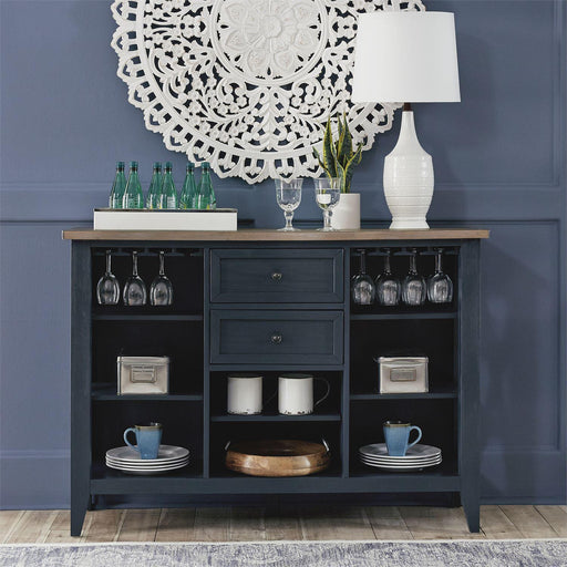 Liberty Furniture Lakeshore Server in Navy - Furniture World