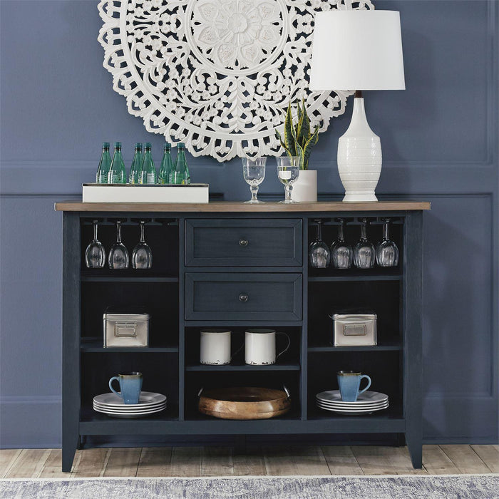 Liberty Furniture Lakeshore Server in Navy - Furniture World