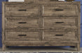 Liberty Furniture Ridgecrest 6 Drawer Dresser in Cobblestone - Furniture World