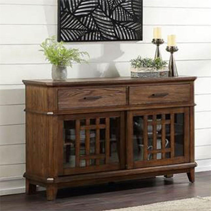 Liberty Furniture Santa Rosa II Server in Antique Honey - Furniture World