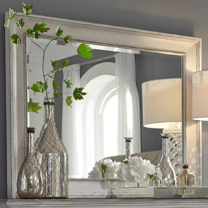 Liberty Furniture Abbey Park Mirror in Antique White - Furniture World