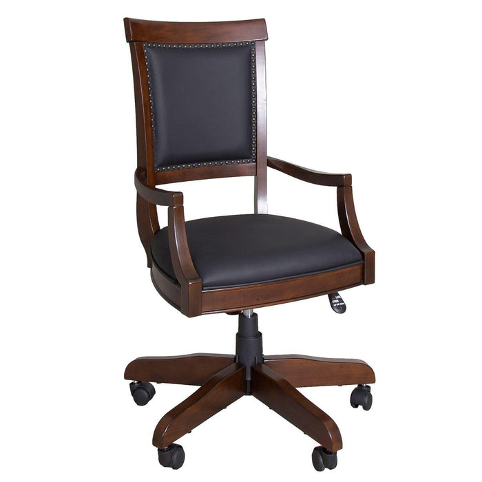 Liberty Brayton Manor Jr Executive Desk Chair (RTA) in Cognac - Furniture World
