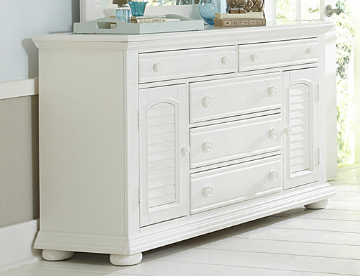 Liberty Furniture Summer House 5 Drawer Dresser in Oyster White - Furniture World