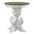 Liberty Magnolia Manor Round End Table in Antique White - Furniture World