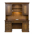 Liberty Amelia Jr Executive Credenza with Hutch in Antique Toffee - Furniture World