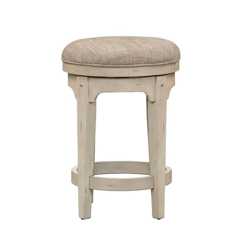 Liberty Morgan Creek Console Swivel Stool in Antique White - Furniture World