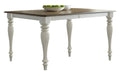 Liberty Furniture Cumberland Creek Rectangular Leg Table in Nutmeg/White - Furniture World