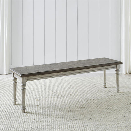 Liberty Furniture Cottage Lane Dining Bench in Antique White - Furniture World