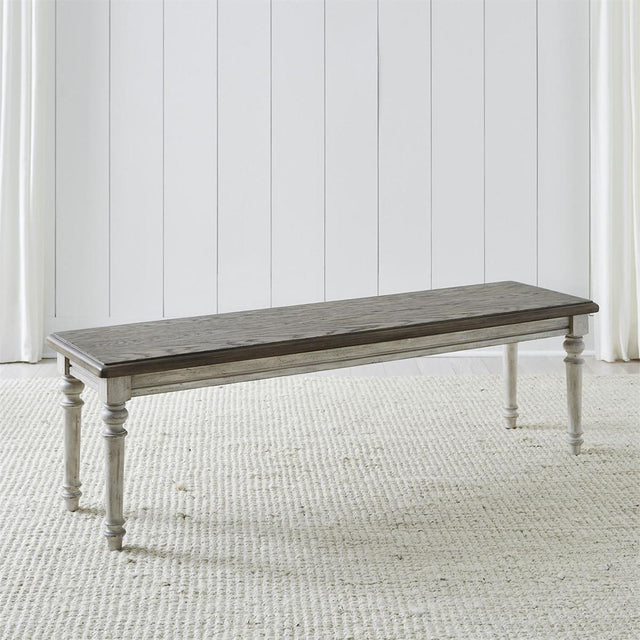 Liberty Furniture Cottage Lane Dining Bench in Antique White - Furniture World