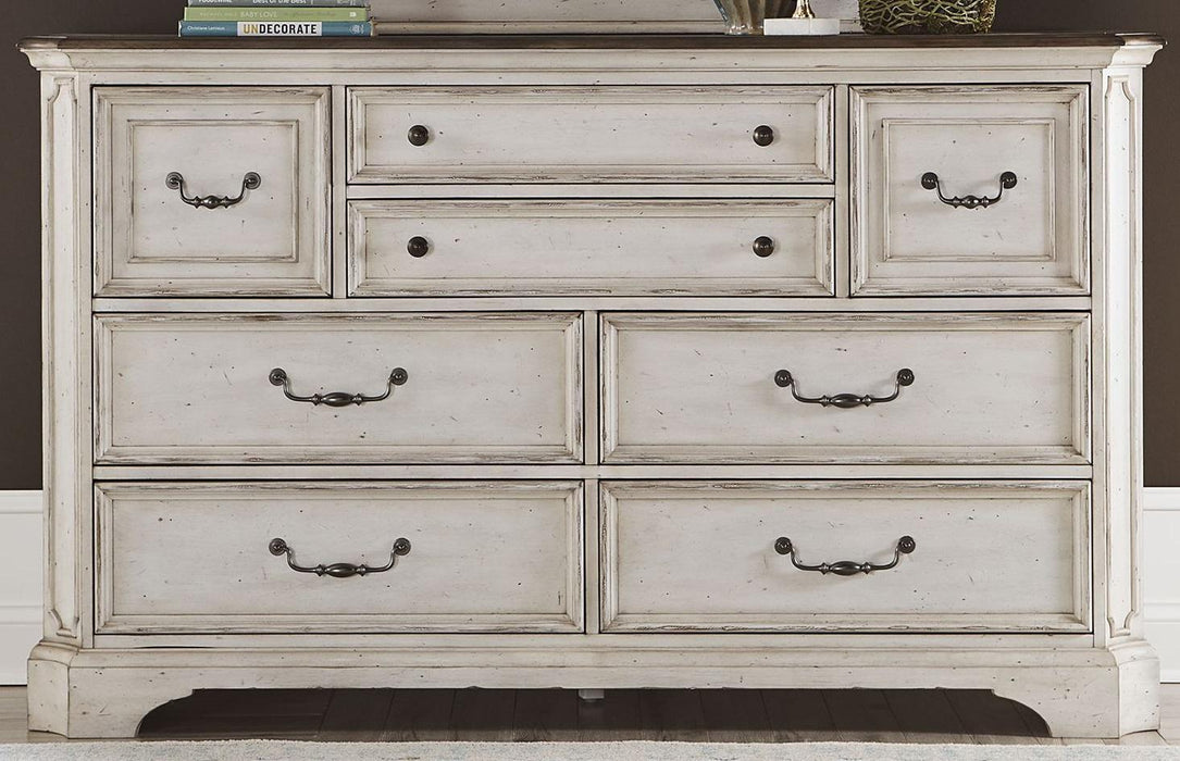 Liberty Abbey Road 8 Drawer Dresser in Porcelain White - Furniture World