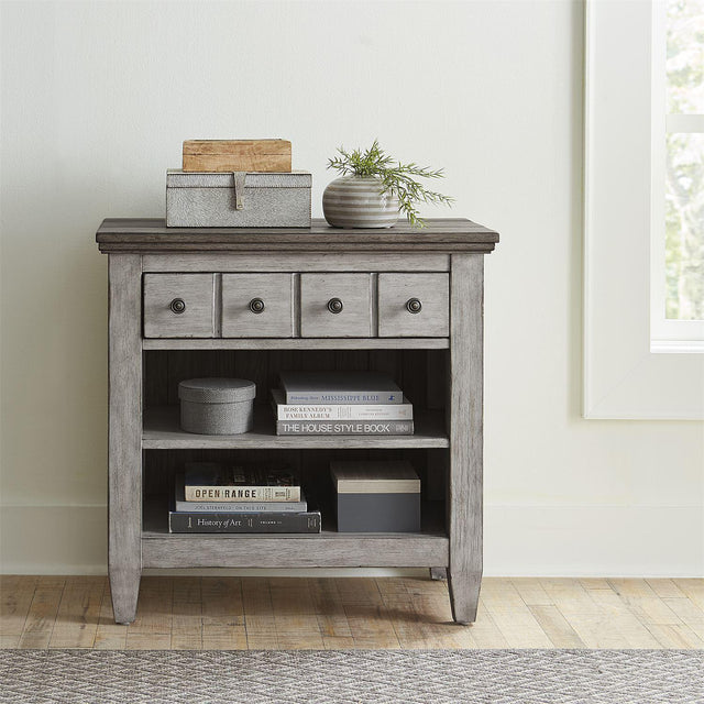 Liberty Furniture Heartland Nightstand in Antique White - Furniture World