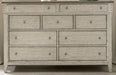 Liberty Furniture Ivy Hollow 9 Drawer Dresser in Weathered Linen - Furniture World