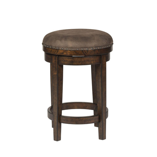Liberty Aspen Skies Swivel Barstool in Russet Brown - Furniture World