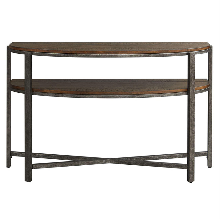 Liberty Breckinridge Demilune Sofa Table in Mahogany - Furniture World