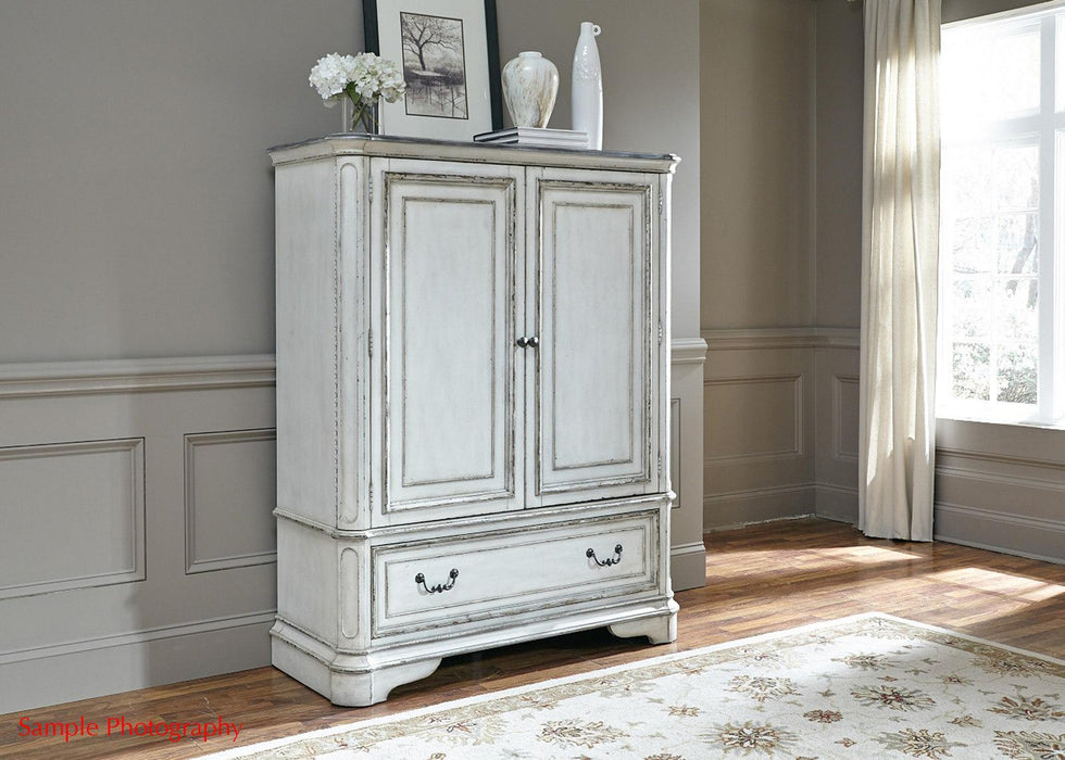 Liberty Magnolia Manor Door Chest in Antique White - Furniture World