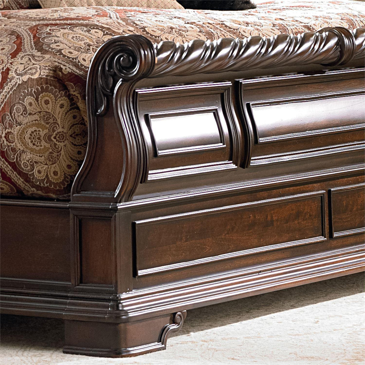Liberty Furniture Arbor Place Sleigh Footboard King Bed - Furniture World