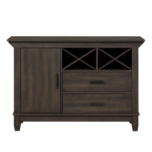Liberty Furniture Double Bridge Sideboard in Dark Chestnut - Furniture World