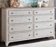 Liberty Furniture Farmhouse Reimagined Drawer Dresser in Antique White - Furniture World