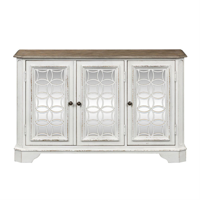 Liberty Magnolia Manor TV Console in Antique White - Furniture World