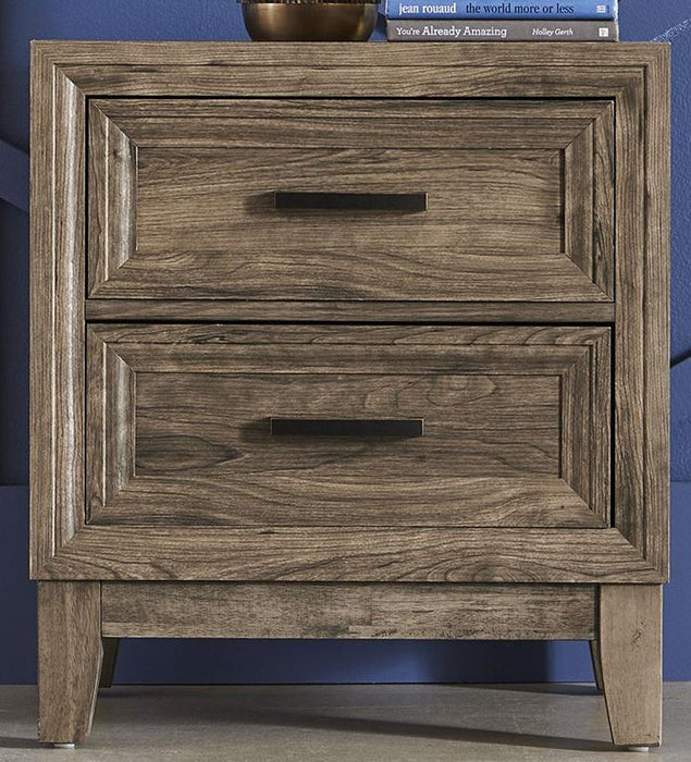 Liberty Furniture Ridgecrest 2 Drawer Nightstand in Cobblestone - Furniture World