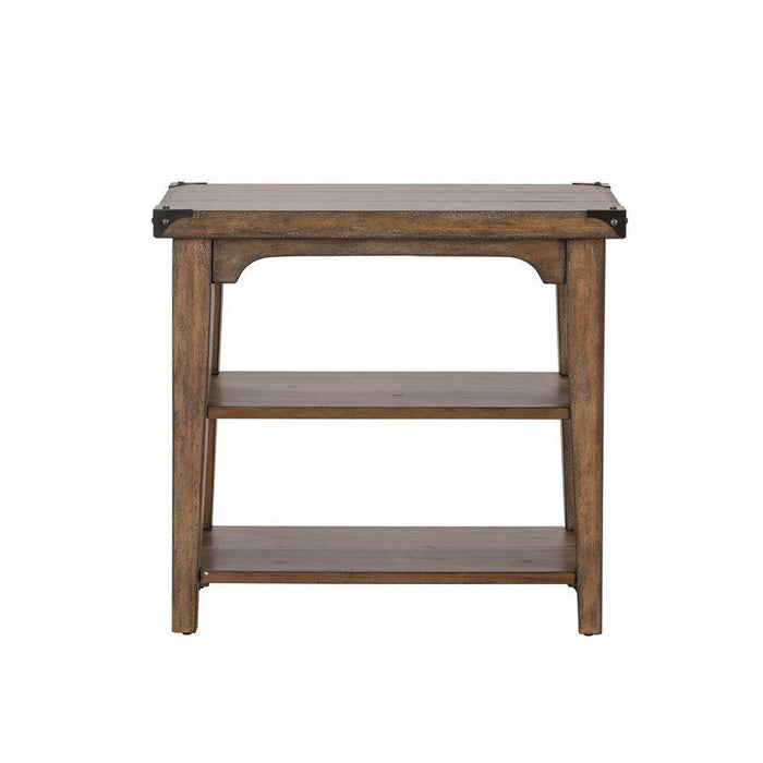 Liberty Aspen Skies Chair Side Table in Weathered Brown - Furniture World