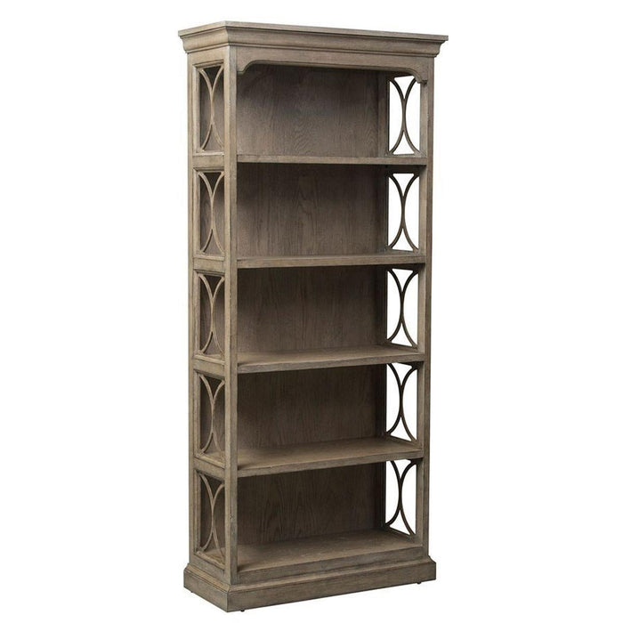 Liberty Simply Elegant Bookcase in Heathered Taupe - Furniture World
