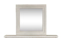 Liberty Modern Farmhouse Mirror in White - Furniture World