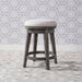 Liberty Modern Farmhouse Console Swivel Stool in Dusty Charcoal - Furniture World