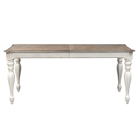Liberty Furniture Magnolia Manor Rectangular Leg Table in Antique White - Furniture World