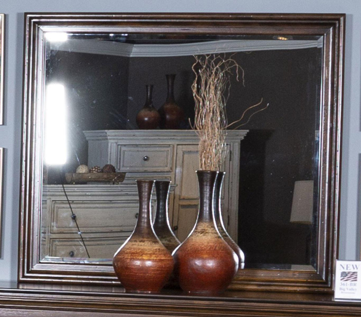 Liberty Furniture Big Valley Mirror in Brownstone - Furniture World