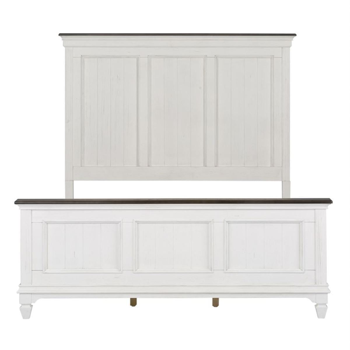 Liberty Furniture Allyson Park King Headboard Only in Wirebrushed White - Furniture World