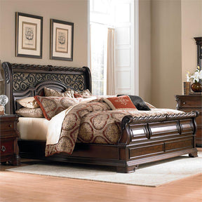 Liberty Furniture Arbor Place Sleigh Footboard Queen Bed - Furniture World