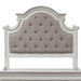 Liberty Magnolia Manor King Upholstered Panel Headboard in Antique White - Furniture World