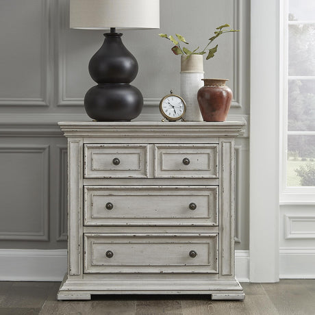 Big Valley Bedside Chest w/ Charging Station - Furniture World