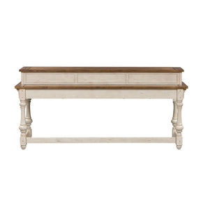 Liberty Morgan Creek Console Bar Table in Antique White - Furniture World