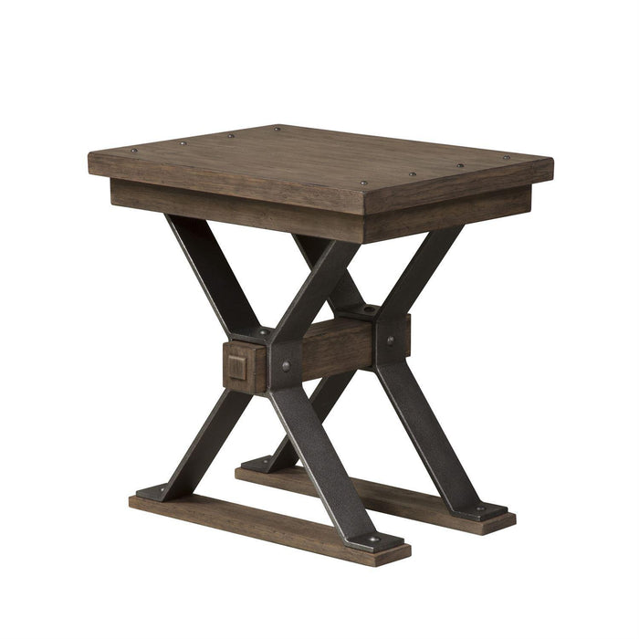 Liberty Sonoma Road Chair Side Table in Weathered Beaten Bark - Furniture World