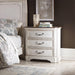 Liberty Abbey Road 3 Drawer Nightstand in Porcelain White - Furniture World
