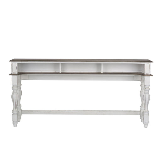 Liberty Magnolia Manor Console Bar Table in Antique White - Furniture World