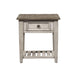 Liberty Heartland Drawer End Table in Antique White - Furniture World