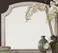 Liberty Abbey Road Arched Mirror in Porcelain White - Furniture World