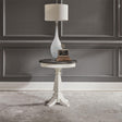 Liberty Allyson Park Chair Side Table in Wirebrushed White - Furniture World