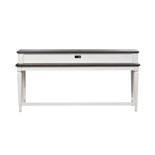 Liberty Allyson Park Console Bar Table in Wirebrushed White - Furniture World