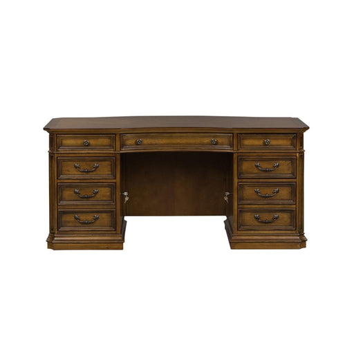 Liberty Amelia Jr Executive Desk in Antique Toffee - Furniture World