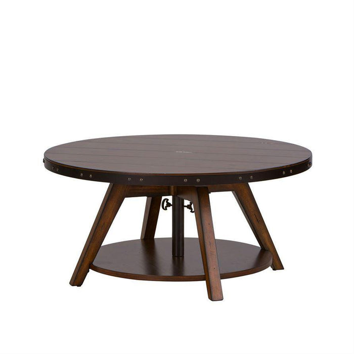 Liberty Aspen Skies Motion Cocktail Table in Russet Brown - Furniture World